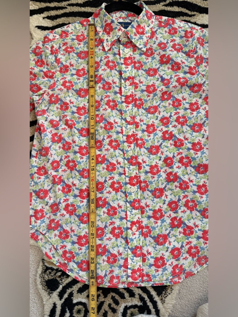 Ralph Lauren Women's Multicolor Floral Long Sleeve Button Down Size 6 EUC - Picture 4 of 8